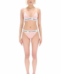 JUICY COUTURE ALMOND BLOSSOM VELVET LOUNGE TRIANGLE BRA