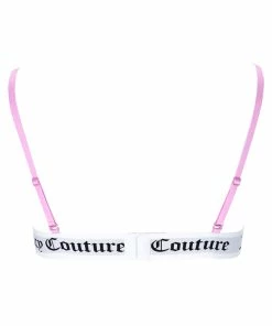 JUICY COUTURE LINGERIE & NIGHTWEAR ORCHID PINK VELVET LOUNGE TRIANGLE BRA