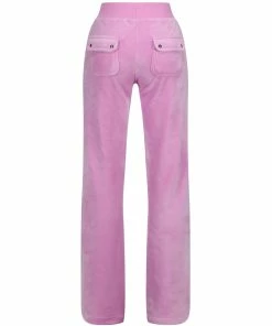 JUICY COUTURE ORCHID PINK CLASSIC VELOUR DEL RAY POCKETED BOTTOMS