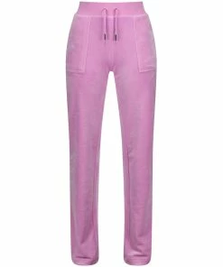 JUICY COUTURE ORCHID PINK CLASSIC VELOUR DEL RAY POCKETED BOTTOMS