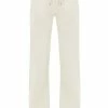 JUICY COUTURE CREAM CLASSIC VELOUR DEL RAY POCKETED BOTTOMS SPRING SUMMER '22 COLLECTION