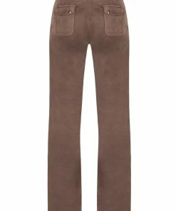 JUICY COUTURE SPRING SUMMER'22 COLLECTION ACORN CLASSIC VELOUR DEL RAY POCKETED BOTTOMS
