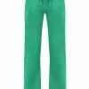 JUICY COUTURE GUMDROP GREEN CLASSIC VELOUR DEL RAY POCKETED BOTTOMS