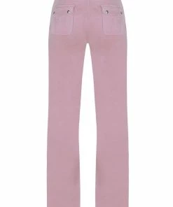 JUICY COUTURE KEEPSAKE LILAC CLASSIC VELOUR DEL RAY POCKETED BOTTOMS