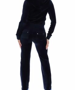 JUICY COUTURE NIGHT SKY RECYCLED VELOUR POCKETED BOTTOMS NEW IN