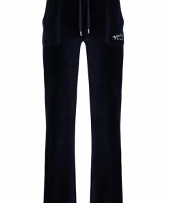 JUICY COUTURE NIGHT SKY RECYCLED VELOUR POCKETED BOTTOMS NEW IN