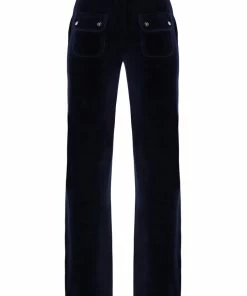 JUICY COUTURE NIGHT SKY RECYCLED VELOUR POCKETED BOTTOMS NEW IN