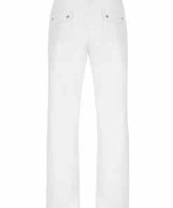 JUICY COUTURE SPRING SUMMER '22 COLLECTION WHITE TERRY TOWELLING DEL RAY POCKETED BOTTOMS
