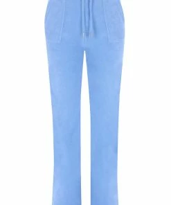 JUICY COUTURE DELLA ROBIA TERRY TOWELLING DEL RAY POCKETED BOTTOMS TRACKSUITS