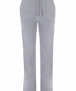 JUICY COUTURE SILVER MARL TERRY TOWELLING DEL RAY POCKETED BOTTOMS