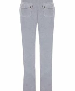 JUICY COUTURE SILVER MARL TERRY TOWELLING DEL RAY POCKETED BOTTOMS