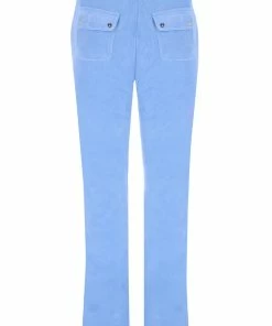 JUICY COUTURE DELLA ROBIA TERRY TOWELLING DEL RAY POCKETED BOTTOMS TRACKSUITS