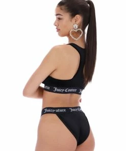 JUICY COUTURE BLACK VELVET LOUNGE KNICKER