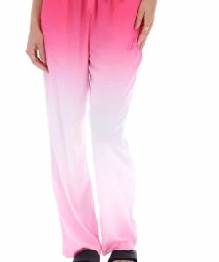 JUICY COUTURE PINK OMBRE SATIN PYJAMA TROUSERS BOTTOMS