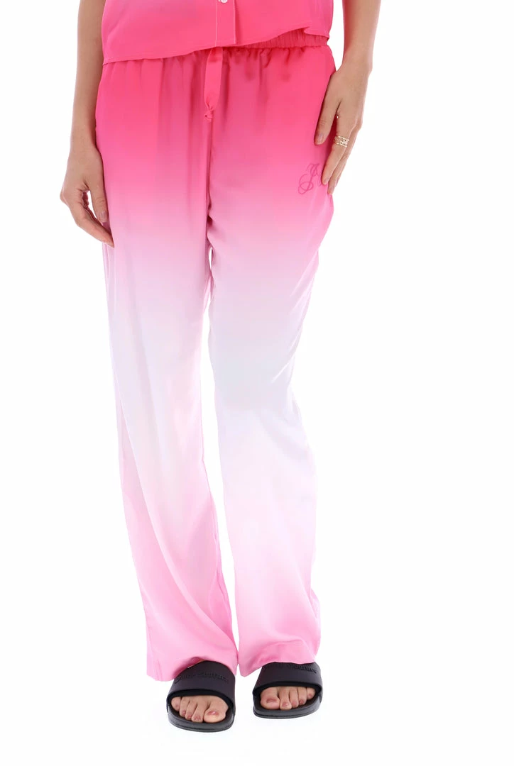 JUICY COUTURE PINK OMBRE SATIN PYJAMA TROUSERS BOTTOMS