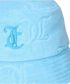 JUICY COUTURE AQUA MONOGRAM TOWELLING BUCKET HAT