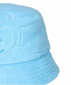 JUICY COUTURE AQUA MONOGRAM TOWELLING BUCKET HAT