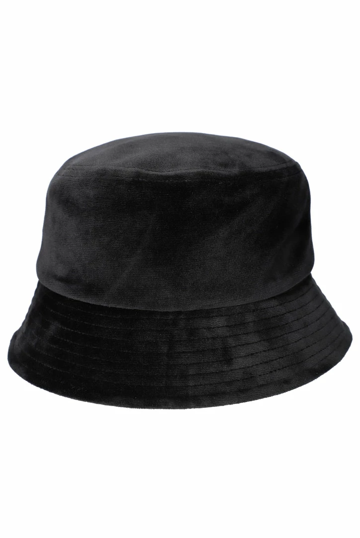 JUICY COUTURE BLACK TONAL JC BUCKET HAT SPRING SUMMER '22 COLLECTION