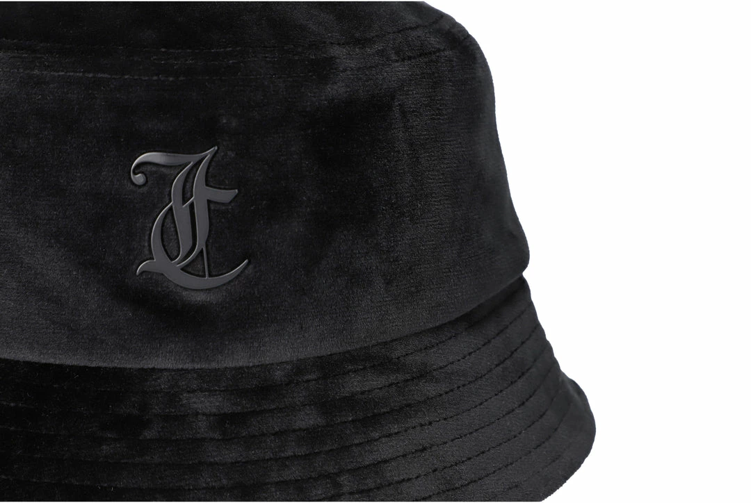 JUICY COUTURE BLACK TONAL JC BUCKET HAT SPRING SUMMER '22 COLLECTION