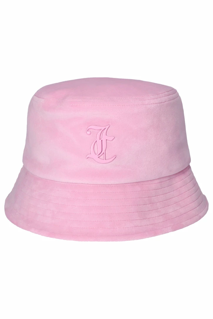 JUICY COUTURE PINK PETAL TONAL JC BUCKET HAT SPRING SUMMER '22 COLLECTION