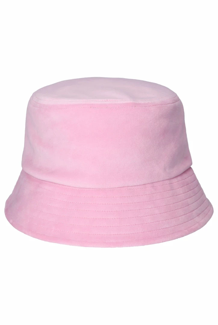 JUICY COUTURE PINK PETAL TONAL JC BUCKET HAT SPRING SUMMER '22 COLLECTION