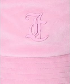 JUICY COUTURE PINK PETAL TONAL JC BUCKET HAT SPRING SUMMER'22 COLLECTION