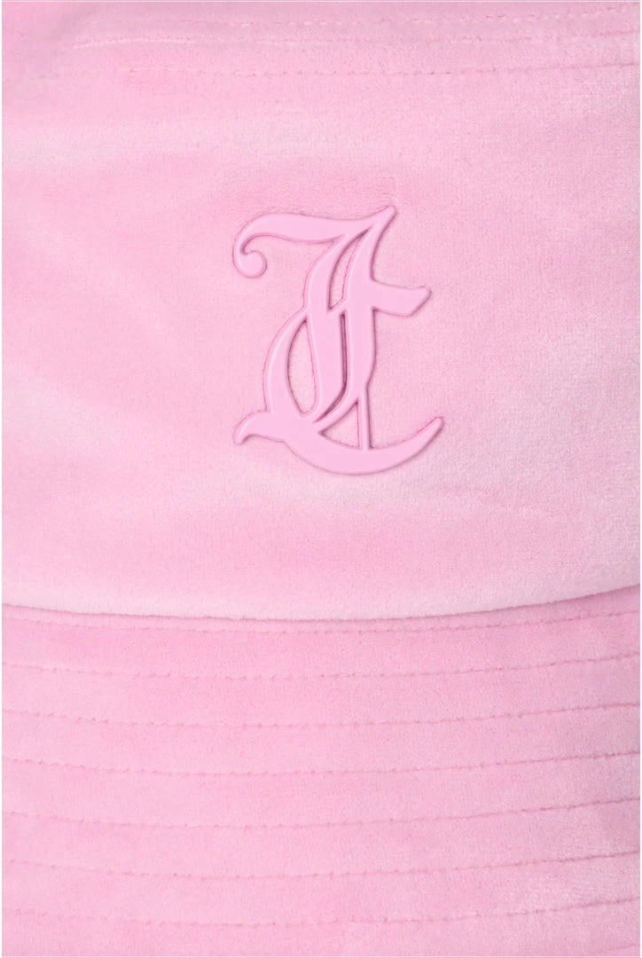 JUICY COUTURE PINK PETAL TONAL JC BUCKET HAT SPRING SUMMER '22 COLLECTION
