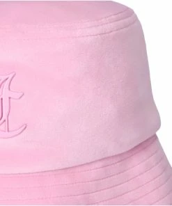 JUICY COUTURE PINK PETAL TONAL JC BUCKET HAT SPRING SUMMER'22 COLLECTION