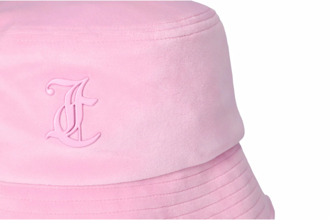 JUICY COUTURE PINK PETAL TONAL JC BUCKET HAT SPRING SUMMER '22 COLLECTION
