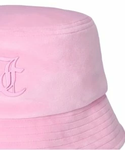 JUICY COUTURE PINK PETAL TONAL JC BUCKET HAT SPRING SUMMER'22 COLLECTION