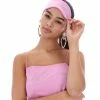 JUICY COUTURE ORCHID PINK DIAMANTE SATIN EYE MASK