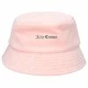 JUICY COUTURE SPRING SUMMER '22 COLLECTION PALE PINK VELOUR BUCKET HAT