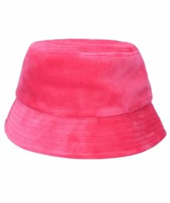 JUICY COUTURE SPRING SUMMER'22 COLLECTION FLURO PINK VELOUR BUCKET HAT