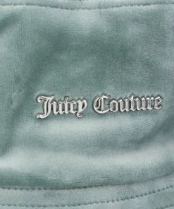 JUICY COUTURE SPRING SUMMER'22 COLLECTION CHINOIS GREEN VELOUR BUCKET HAT