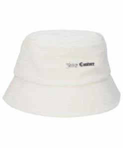 JUICY COUTURE CREAM VELOUR BUCKET HAT