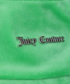 JUICY COUTURE GUMDROP GREEN VELOUR BUCKET HAT