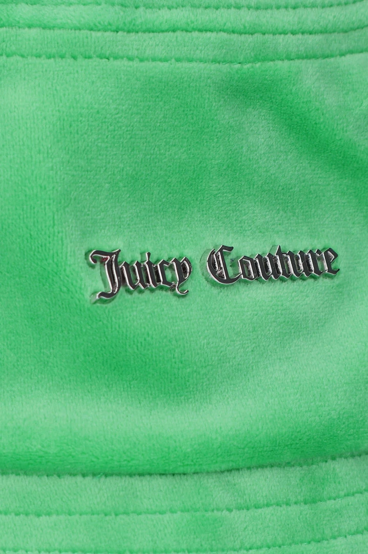 JUICY COUTURE GUMDROP GREEN VELOUR BUCKET HAT