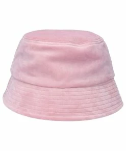 JUICY COUTURE KEEPSAKE LILAC VELOUR BUCKET HAT