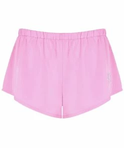 JUICY COUTURE ORCHID PINK DIAMANTE SATIN DIAMANTE PYJAMA SHORTS