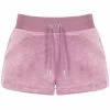 JUICY COUTURE KEEPSAKE LILAC CLASSIC VELOUR TRACK SHORT
