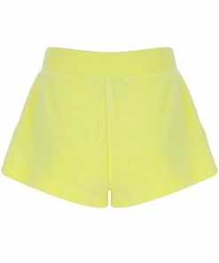 JUICY COUTURE TRACKSUITS LEMON DROP LUXE VELOUR TRACK SHORT