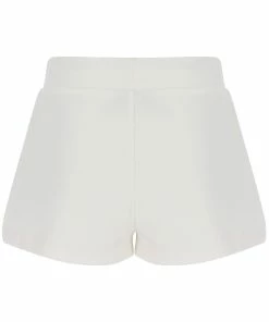 JUICY COUTURE CREAM LUXE VELOUR TRACK SHORT