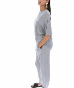 JUICY COUTURE SILVER MARL BAMBOO BOYFRIEND TEE