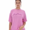 JUICY COUTURE ORCHID PINK BAMBOO BOYFRIEND TEE