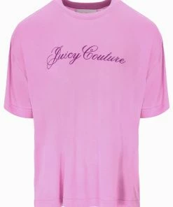 JUICY COUTURE ORCHID PINK BAMBOO BOYFRIEND TEE