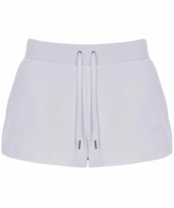 JUICY COUTURE TRACKSUITS QUIET GREY LUXE VELOUR TRACK SHORT