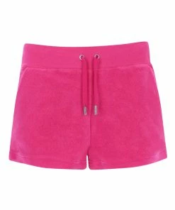 JUICY COUTURE RASPBERRY ROSE TERRY TOWELLING TRACK SHORT TRACKSUITS
