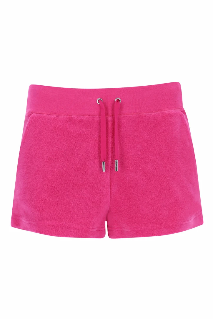 JUICY COUTURE RASPBERRY ROSE TERRY TOWELLING TRACK SHORT TRACKSUITS