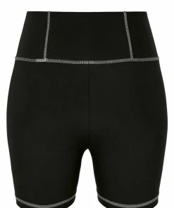 JUICY COUTURE SPRING SUMMER'22 COLLECTION BLACK INTERLOCK SPORT SHORT