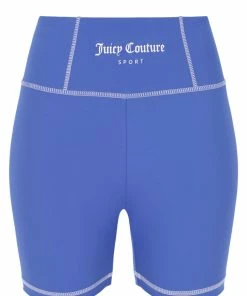 JUICY COUTURE SPRING SUMMER '22 COLLECTION BAJA BLUE INTERLOCK SPORT SHORT